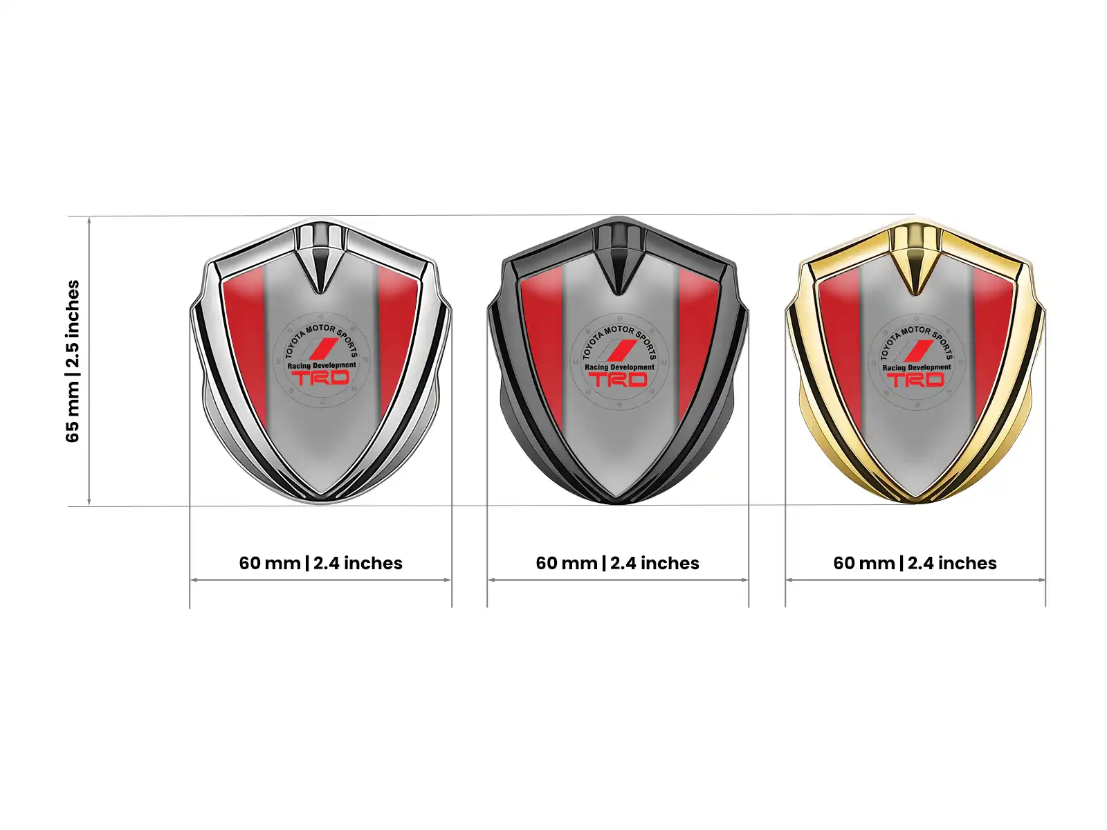 Toyota Luxury Car Badge Minimal Style Universal Fit